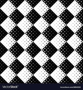 Seamless geometrical abstract curved star pattern vector image