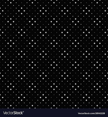 Seamless geometrical abstract monochrome star vector image