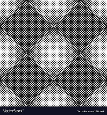 Seamless geometrical black and white circle vector image