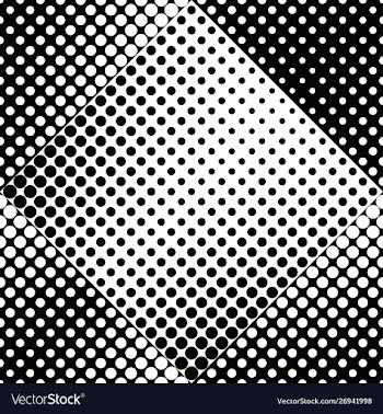 Seamless geometrical black and white circle vector image