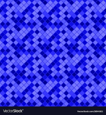 Seamless geometrical blue diagonal square pattern vector image