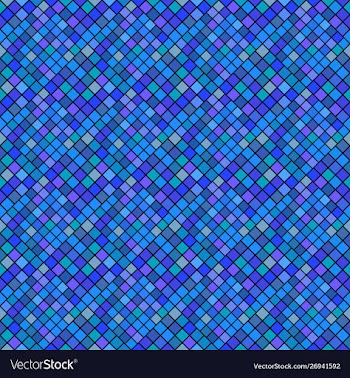 Seamless geometrical blue square pattern vector image