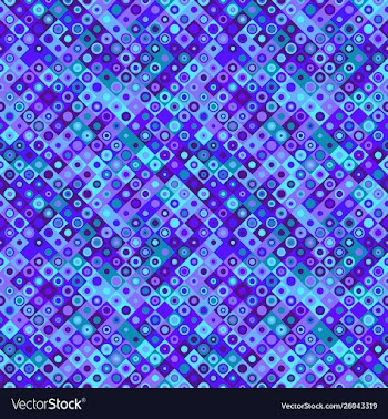 Seamless geometrical circle mosaic pattern vector image