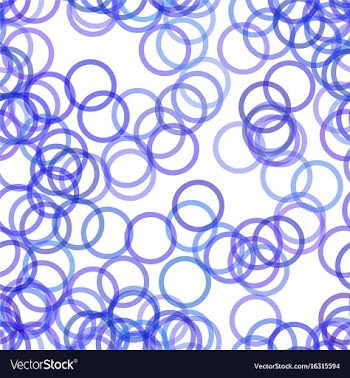 Seamless geometrical circle pattern background vector image