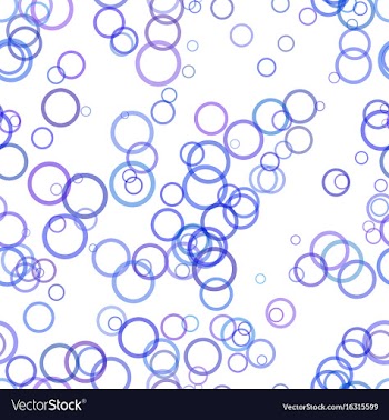 Seamless geometrical circle pattern background vector image