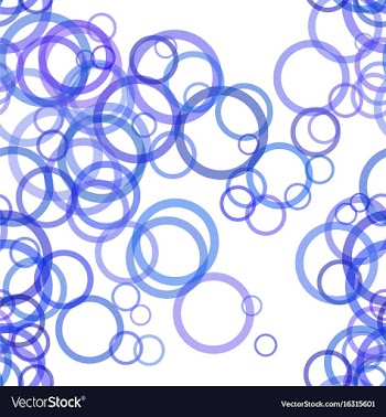 Seamless geometrical circle pattern background vector image