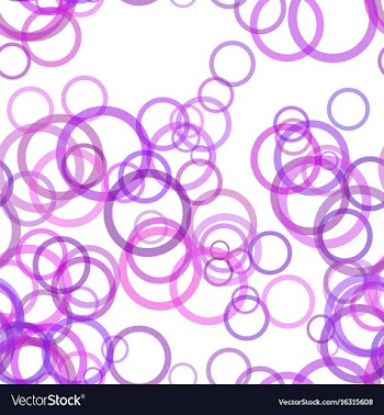 Seamless geometrical circle pattern background vector image
