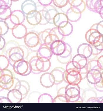 Seamless geometrical circle pattern background vector image
