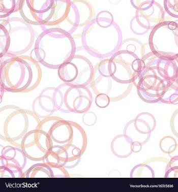 Seamless geometrical circle pattern background vector image
