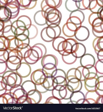Seamless geometrical circle pattern background vector image