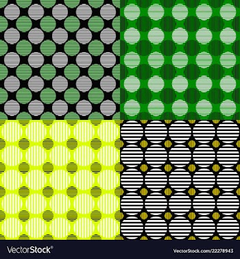 Seamless geometrical circle pattern background vector image