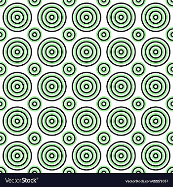 Seamless geometrical circle pattern design vector image