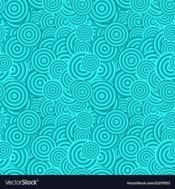 Seamless geometrical circle pattern design vector image
