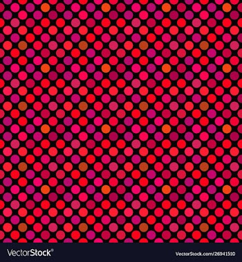 Seamless geometrical crimson circle pattern vector image