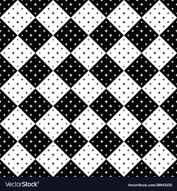 Seamless geometrical curved star pattern vector image