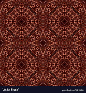Seamless geometrical floral mandala pattern vector image