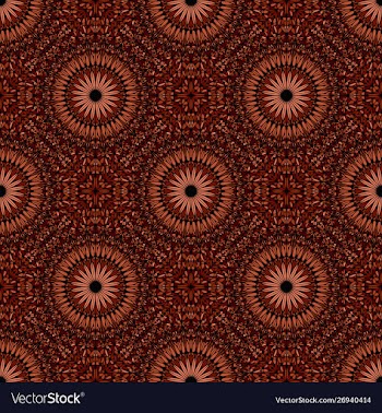 Seamless geometrical floral mandala pattern vector image