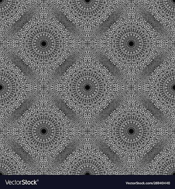 Seamless geometrical flower mandala pattern vector image