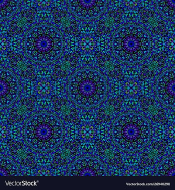 Seamless geometrical gemstone mandala mosaic vector image