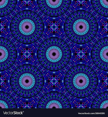 Seamless geometrical gemstone mandala mosaic vector image