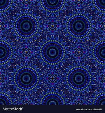 Seamless geometrical gemstone mandala mosaic vector image