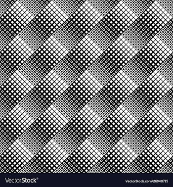 Seamless geometrical monochrome diagonal square vector image