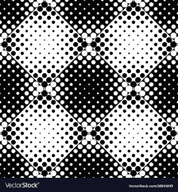 Seamless geometrical monochrome dot pattern vector image