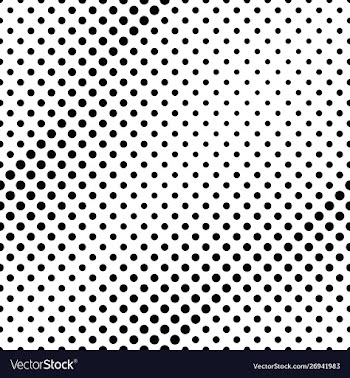 Seamless geometrical monochrome dot pattern vector image