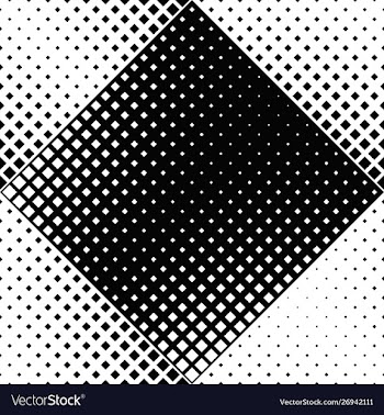 Seamless geometrical monochrome square pattern vector image