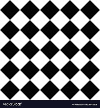 Seamless geometrical monochrome star pattern vector image
