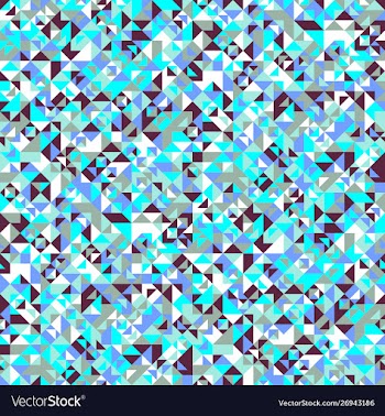 Seamless geometrical mosaic triangle pattern vector image