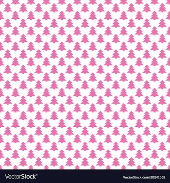 Seamless geometrical pine tree forest pattern vector image