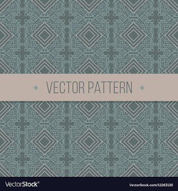Seamless geometrical vintage pattern vector image