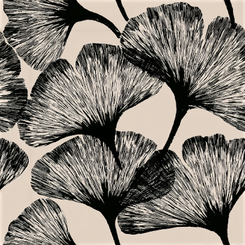 Seamless Ginkgo Biloba Leaf Pattern