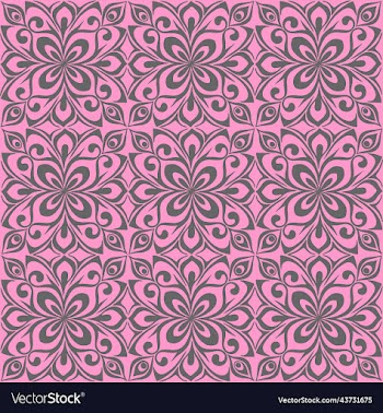 seamless graphic pattern floral gray ornament
