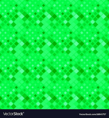 Seamless green diagonal square pattern background vector image