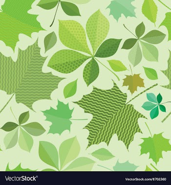 Seamless green foliage vector image