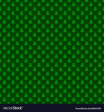 Seamless green simple geometrical xmas tree vector image