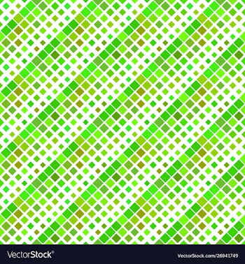 Seamless green square pattern background vector image
