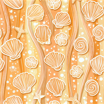 Seamless Hand-Drawn Beach Pattern