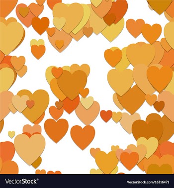 Seamless heart background pattern - graphic from vector image
