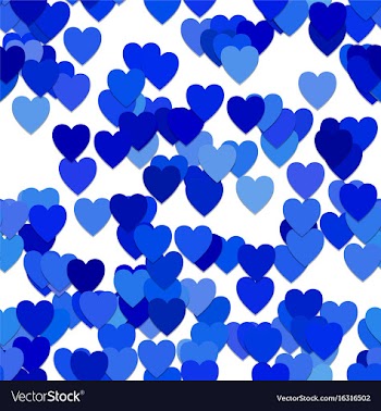 Seamless heart background pattern vector image