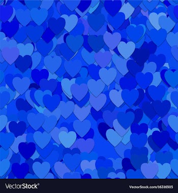 Seamless heart background pattern vector image