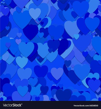 Seamless heart background pattern vector image