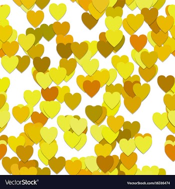 Seamless heart pattern background - design vector image