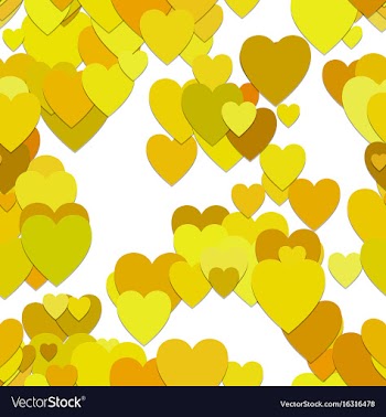 Seamless heart pattern background - design vector image