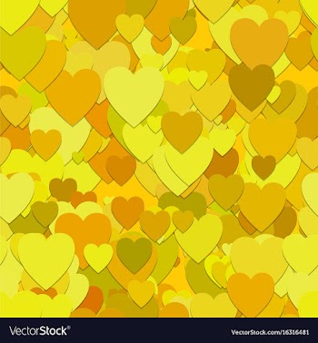 Seamless heart pattern background - design vector image