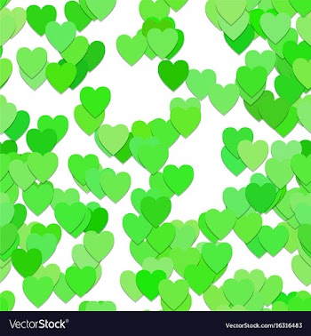 Seamless heart pattern background - design vector image