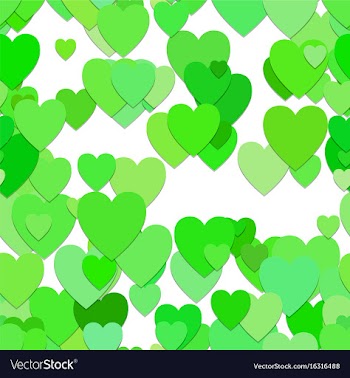 Seamless heart pattern background - design vector image