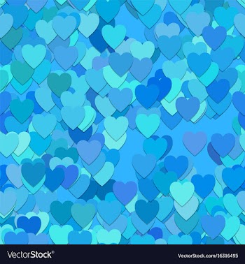 Seamless heart pattern background - design vector image